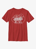 Disney Cruella De Vil Lip Design Youth T-Shirt