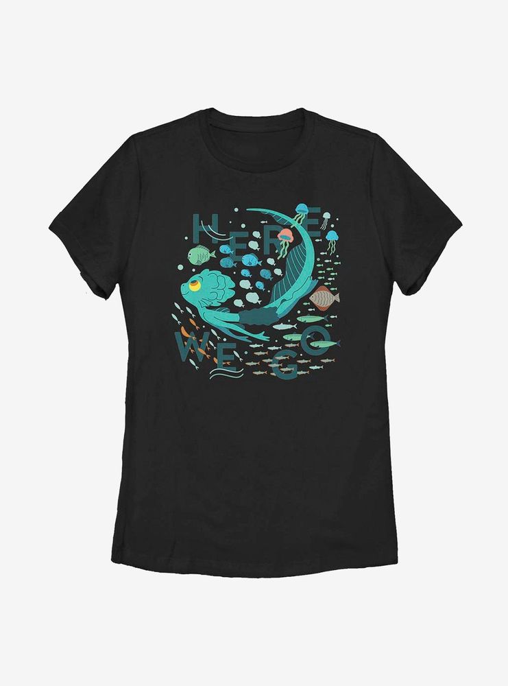 Disney Pixar Luca Here We Go Under Water Womens T-Shirt