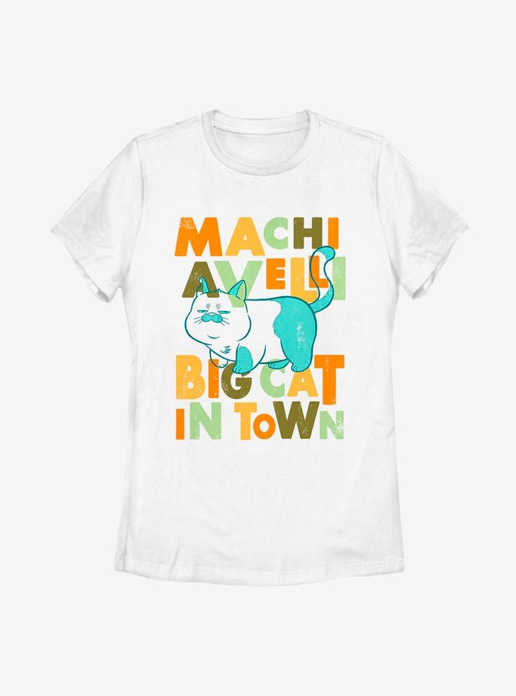 Disney Pixar Luca Machiavelli Big Cat Town Womens T-Shirt