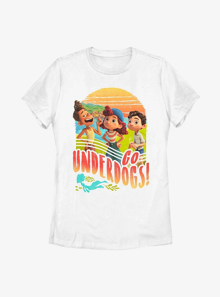 Disney Pixar Luca Go Underdogs! Womens T-Shirt