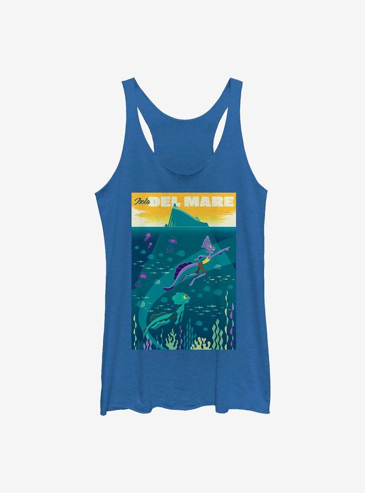 Disney Pixar Luca Isola Del Mare Poster Womens Tank Top