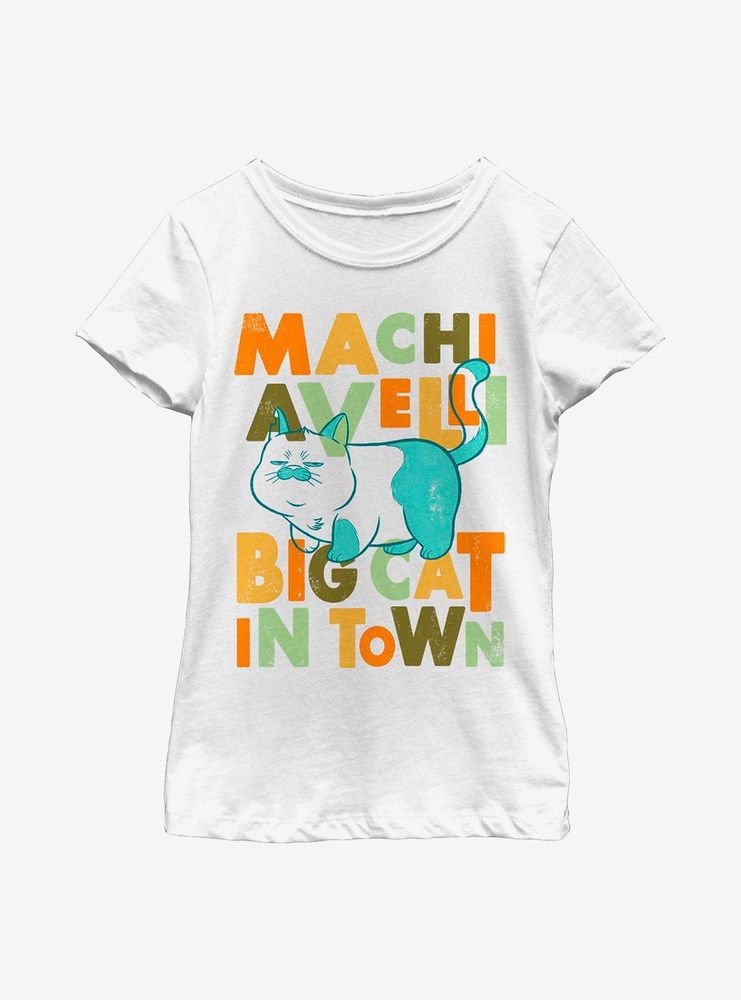 Disney Pixar Luca Machiavelli Big Cat Town Youth Girls T-Shirt