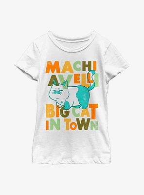 Disney Pixar Luca Machiavelli Big Cat Town Youth Girls T-Shirt