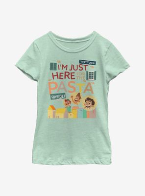 Disney Pixar Luca I'm Just Here For The Pasta Youth Girls T-Shirt