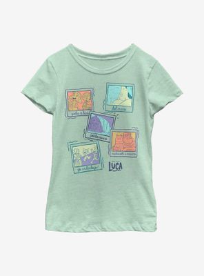 Disney Pixar Luca Polaroid Summer Youth Girls T-Shirt