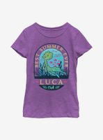 Disney Pixar Luca Best Summer Ever Stamp Youth Girls T-Shirt