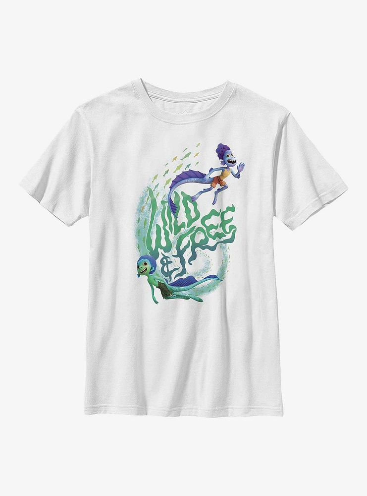 Disney Pixar Luca Wild And Free Swimming Youth T-Shirt
