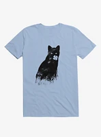Ambivalence Cat & Clover Light Blue T-Shirt
