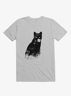 Ambivalence Cat & Clover Ice Grey T-Shirt