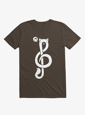 Musicat Brown T-Shirt