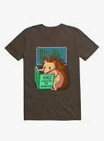 World Domination For Hedgehogs Brown T-Shirt
