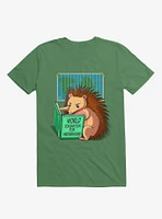 World Domination For Hedgehogs Kelly Green T-Shirt