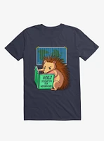 World Domination For Hedgehogs Navy Blue T-Shirt