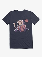 How To Be A Wild Animal Cat Navy Blue T-Shirt