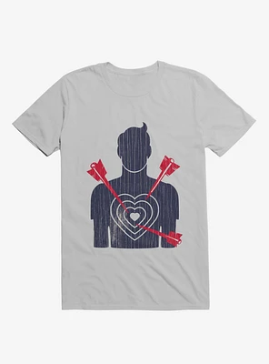 Target Heart Ice Grey T-Shirt