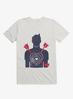 Target Heart White T-Shirt