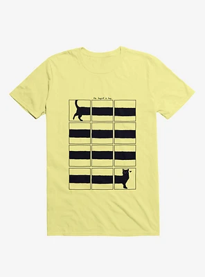 The Longcat Is Long Corn Silk Yellow T-Shirt