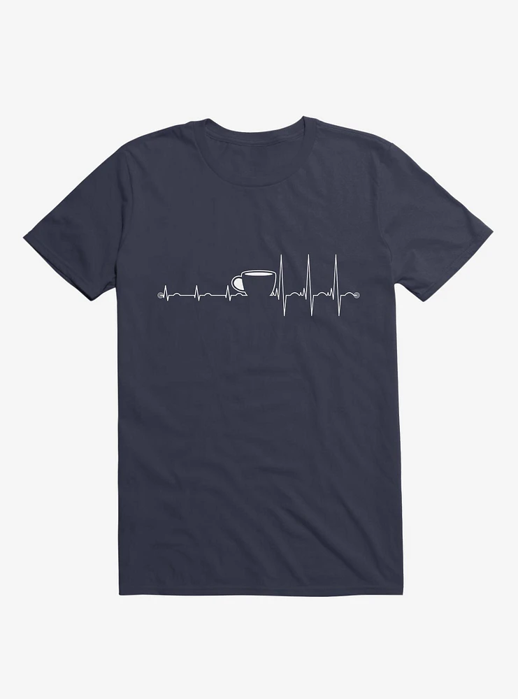 Wakeup Coffee Navy Blue T-Shirt