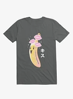 Banana Kisses Charcoal Grey T-Shirt