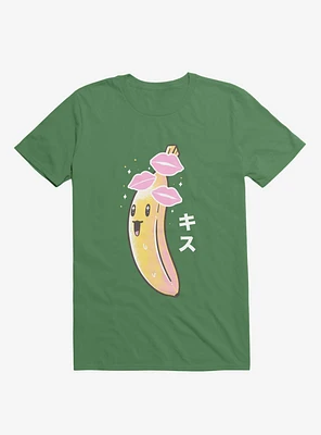 Banana Kisses Kelly Green T-Shirt