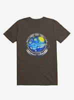 Starry Night Universe Brown T-Shirt
