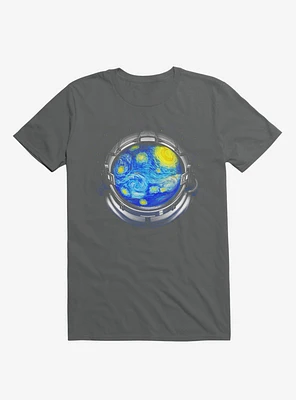 Starry Night Universe Charcoal Grey T-Shirt