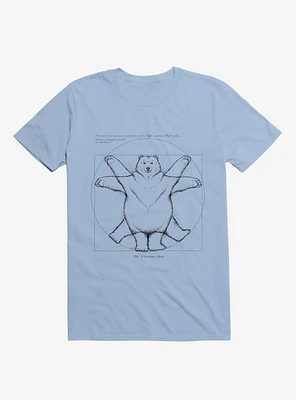 Vitruvian Bear Light Blue T-Shirt