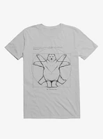 Vitruvian Bear Ice Grey T-Shirt
