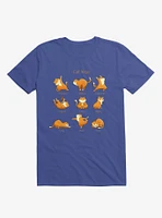 Yoga Cat Royal Blue T-Shirt