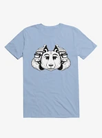 Bear Inside Black And White Light Blue T-Shirt