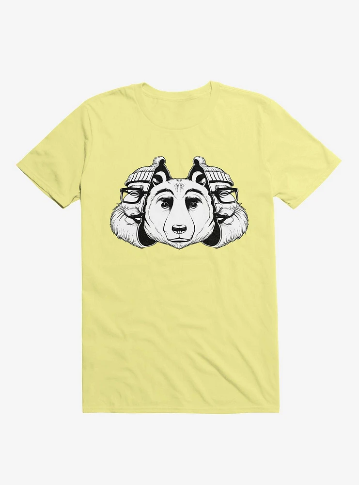 Bear Inside Corn Silk Yellow T-Shirt