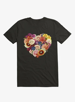 Blooming Love Black T-Shirt