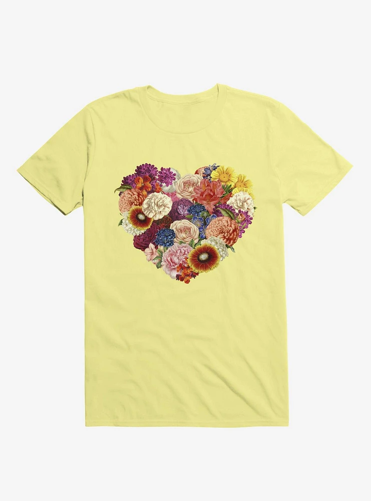 Blooming Love Corn Silk Yellow T-Shirt