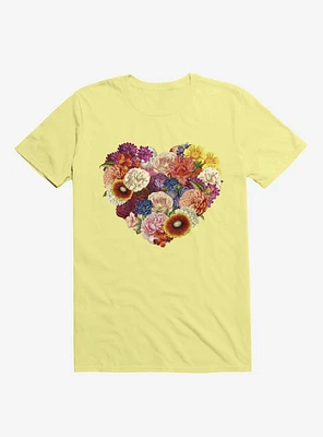 Blooming Love Corn Silk Yellow T-Shirt