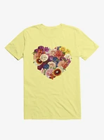 Blooming Love Corn Silk Yellow T-Shirt