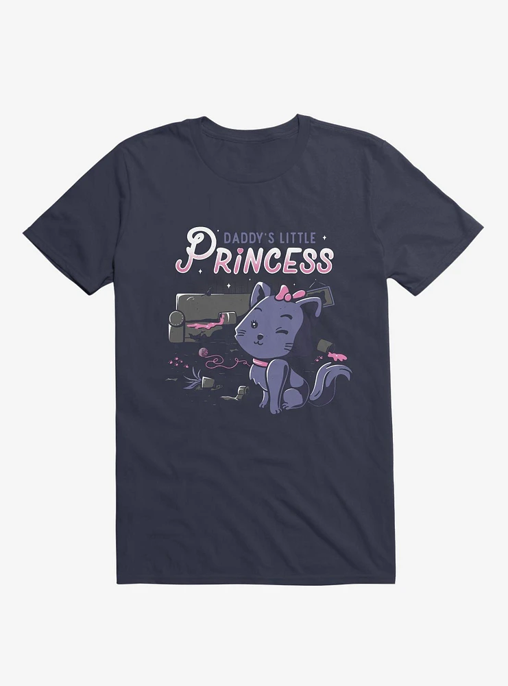 Daddy's Little Princess Navy Blue T-Shirt