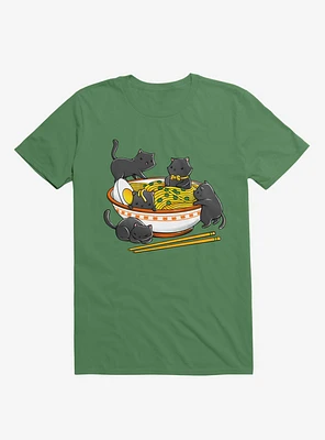 Kawaii Cat Ramen Noodles T-Shirt