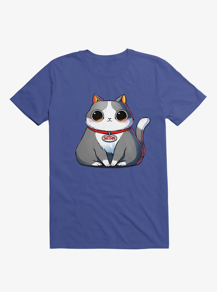 Satan Cat Royal Blue T-Shirt