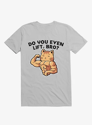Do You Even Lift, Bro? Cat Ice Grey T-Shirt