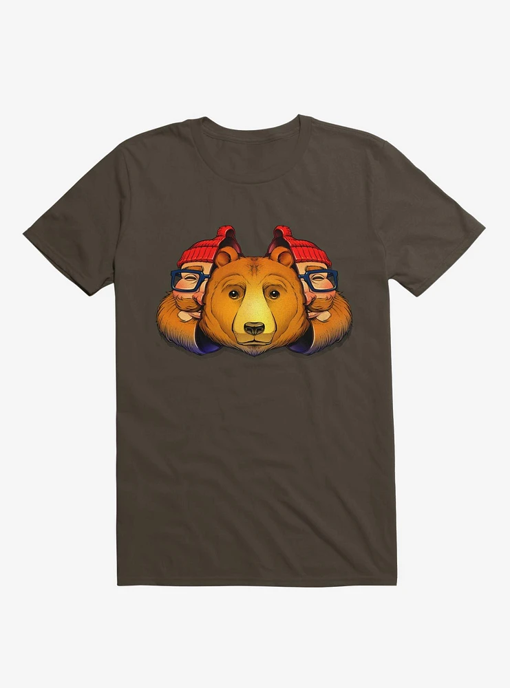 Bear Inside Brown T-Shirt