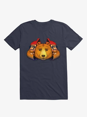 Bear Inside Navy Blue T-Shirt