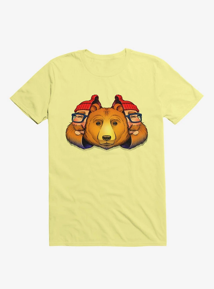 Bear Inside Corn Silk Yellow T-Shirt