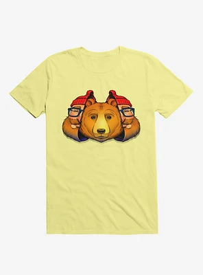 Bear Inside Corn Silk Yellow T-Shirt