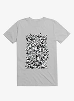 Dia De Los Muertos Panda Party Ice Grey T-Shirt