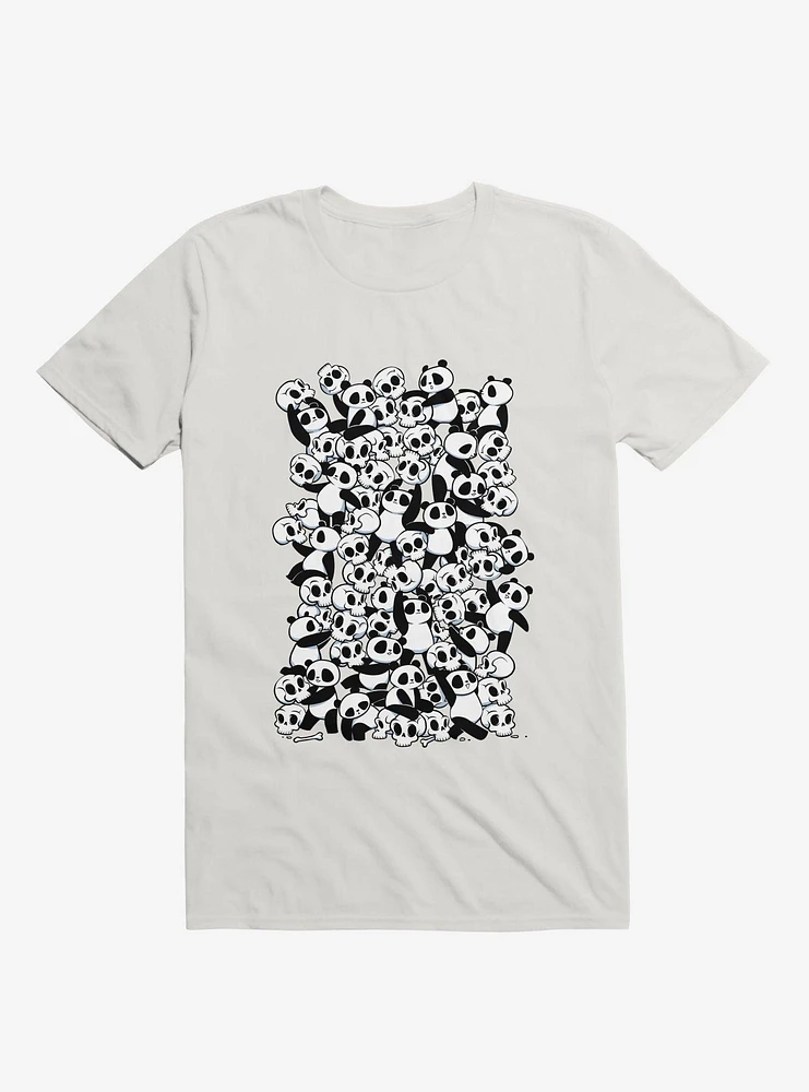 Dia De Los Muertos Panda Party White T-Shirt