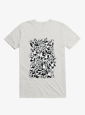 Dia De Los Muertos Panda Party White T-Shirt