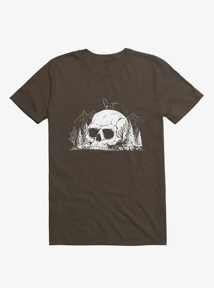 Skull Forest Brown T-Shirt