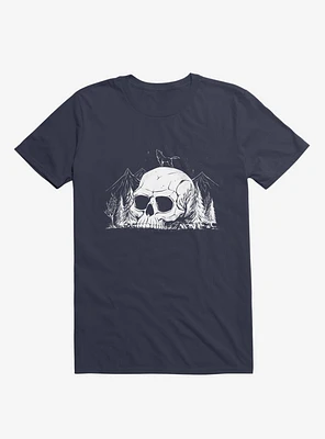 Skull Forest Navy Blue T-Shirt