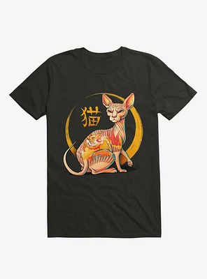 Yakuza Cat Black T-Shirt