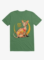 Yakuza Cat Kelly Green T-Shirt